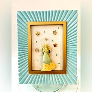 🎄 4/25$ Handmade by MJ framed angel stars figurine Christmas decoration